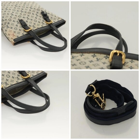 LOUIS VUITTON Monogram Mini Françoise Tote Bag 2way Blue M92208 LV Auth 129802 - Picture 16 of 16